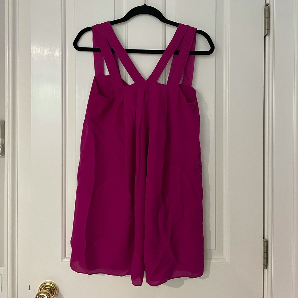 Alice and Olivia Dark Pink Mini Dress - Sz Small